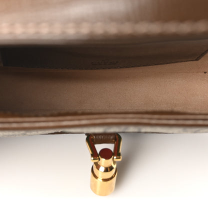 Gucci GG Supreme Monogram Azalea Calfskin Web Mini Jackie 1961 Hobo Beige Ebony Brown Sugar 5 of 10