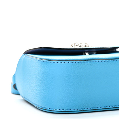 Versace Grained Calfskin Mini La Medusa Bag Turquoise 8 of 9
