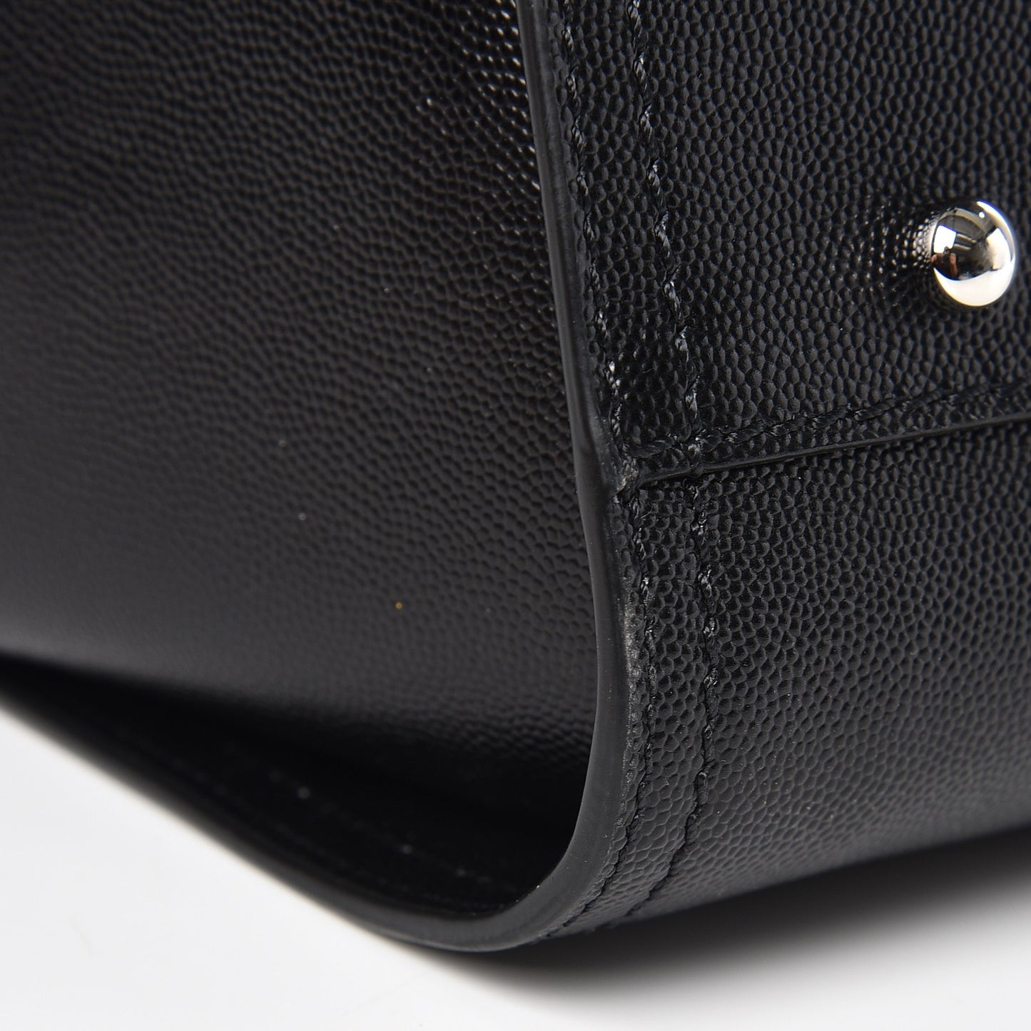 Caviar Medium Studded Deauville Tote Black
