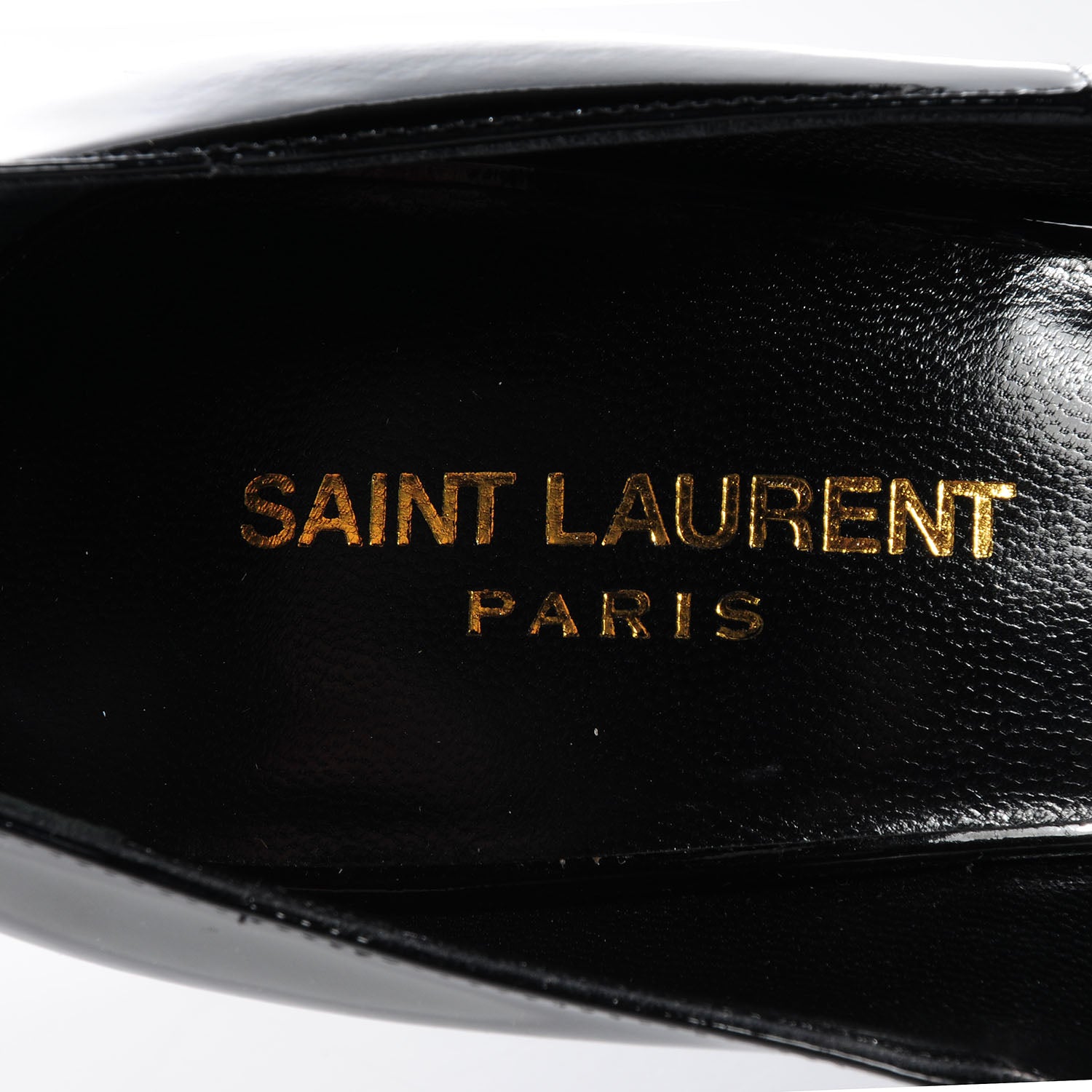 Saint Laurent Patent Paris 110 Escarpin Thorn Pump Black 7 of 7