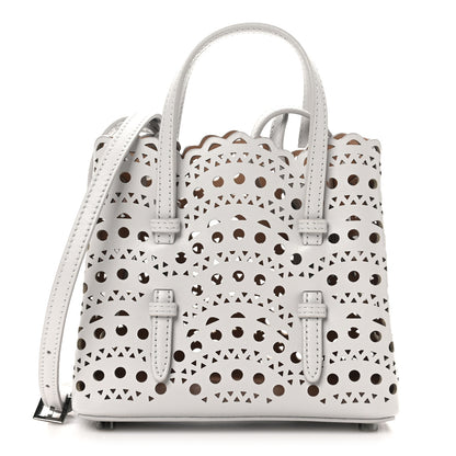 Alaia Calfskin Vienne Wave Mina 16 Bag Gris Perle 1 of 9