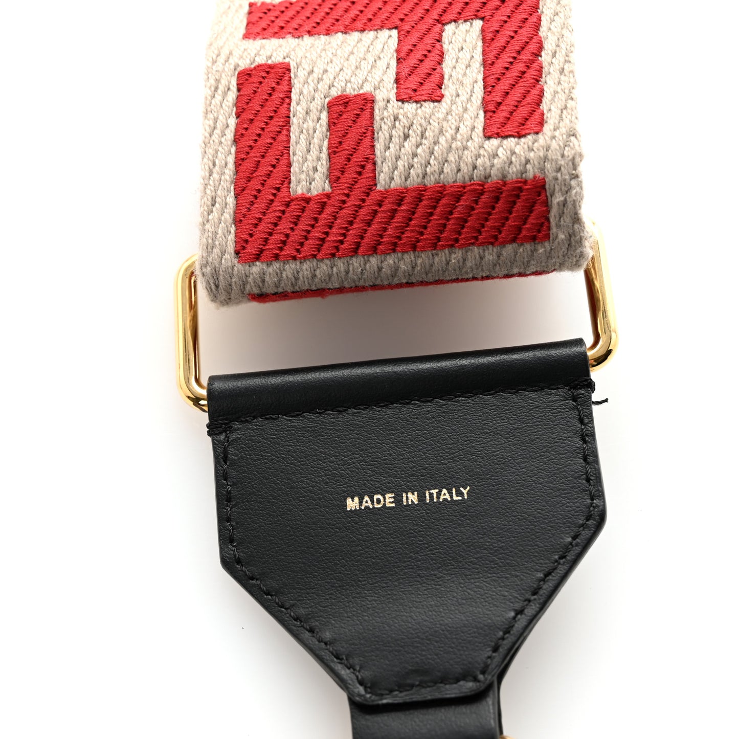 Ribbon Vitello Seta FF 1974 Adjustable Strap You Rosso