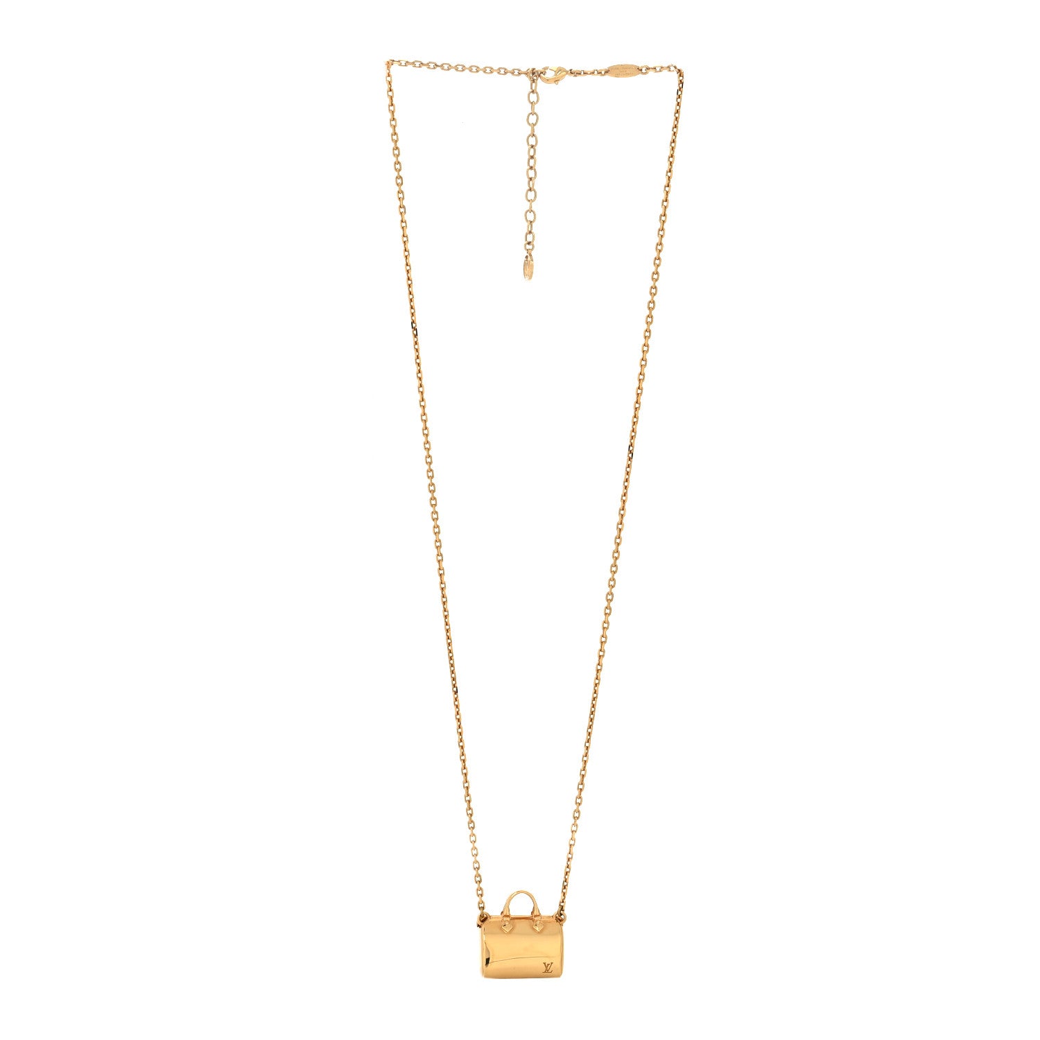 Louis Vuitton Nanogram Speedy Necklace Gold 3 of 7
