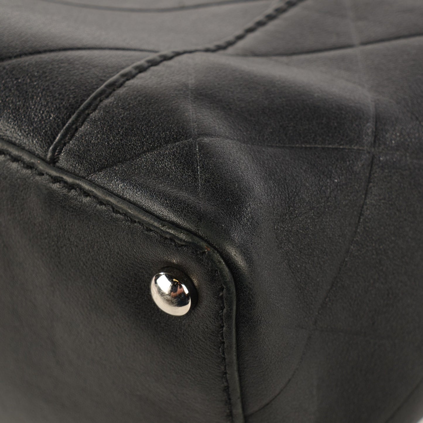 Calfskin CC Chevron All Day Long CC Bag Black