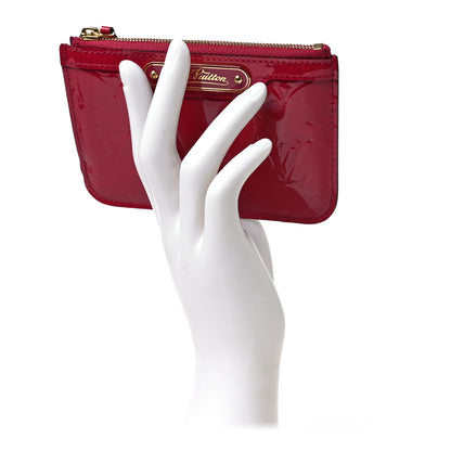 Louis Vuitton Vernis Key Pouch Rose Indien 2 of 6