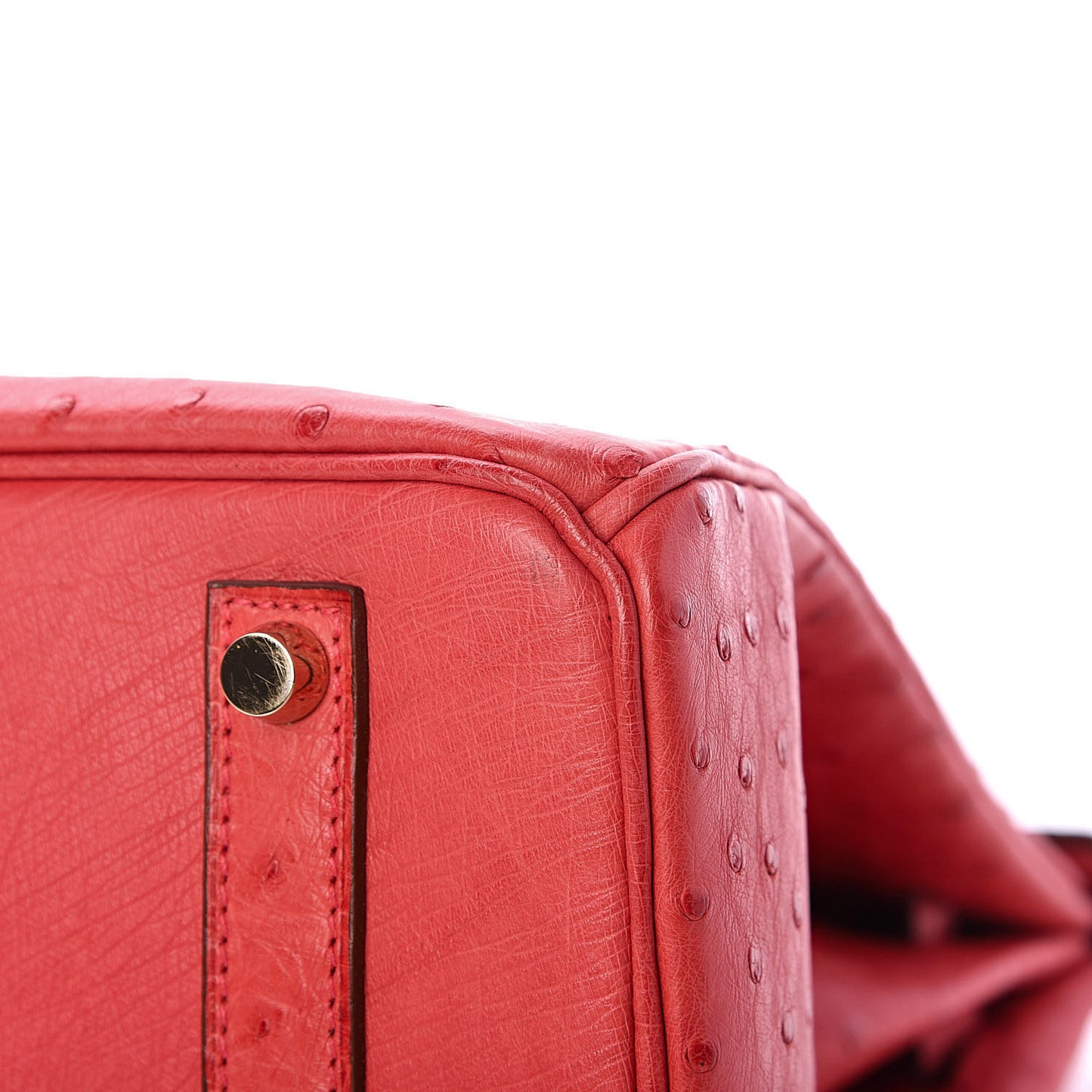 Ostrich Birkin 35 Rouge Vif