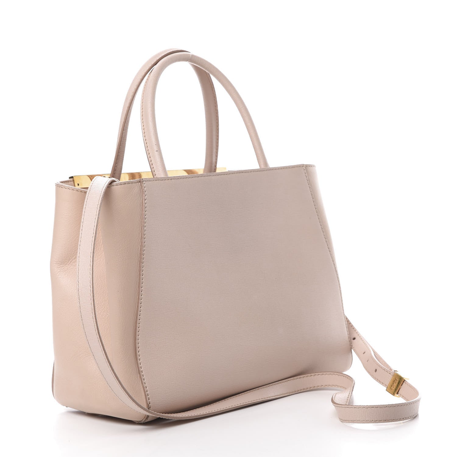 Fendi Vitello Elite Flamingo Petite 2Jours Tote Rosa Plaster 4 of 16