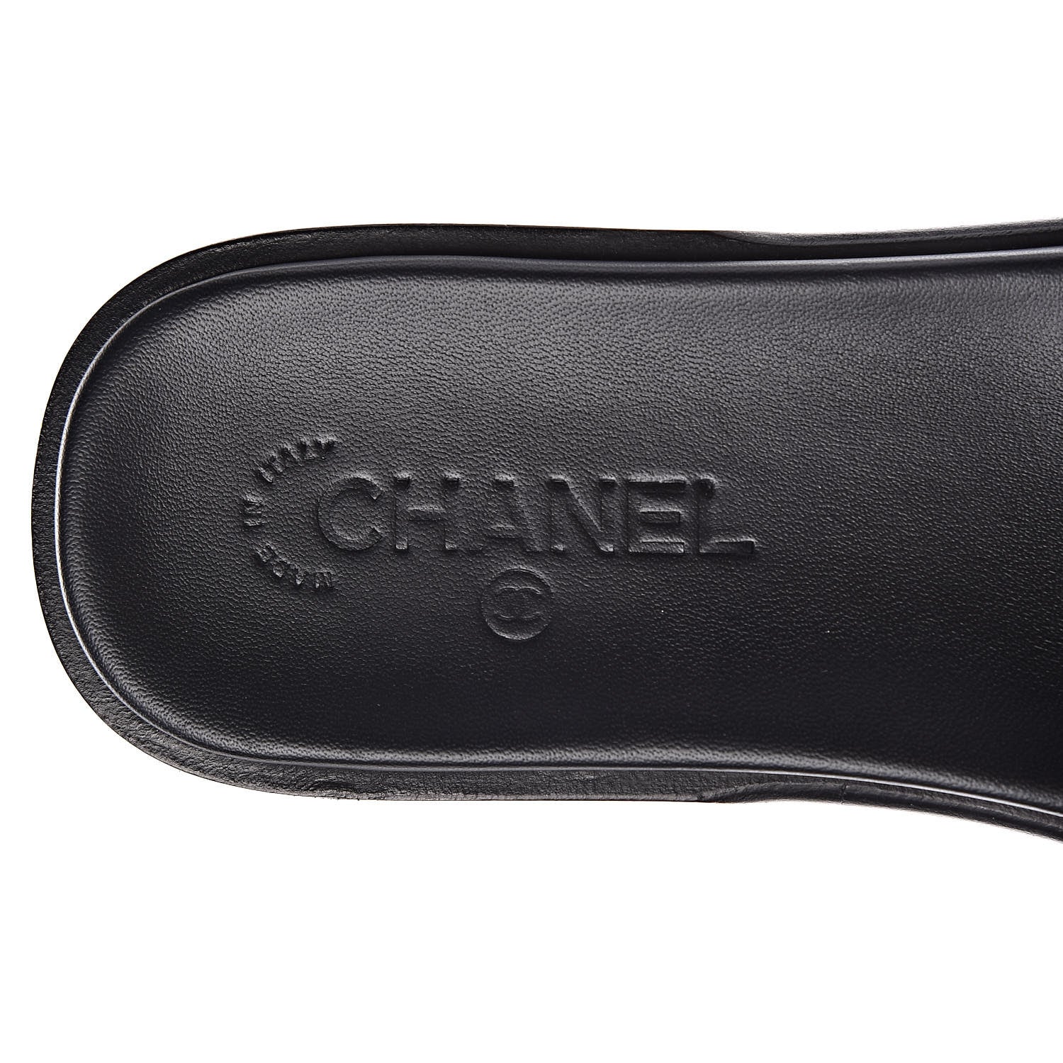 Chanel Patent Calfskin CC Slip On Mules 39 Black 9 of 12
