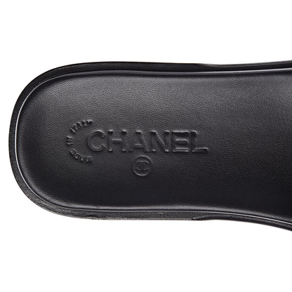 Chanel Patent Calfskin CC Slip On Mules 39 Black 9 of 12