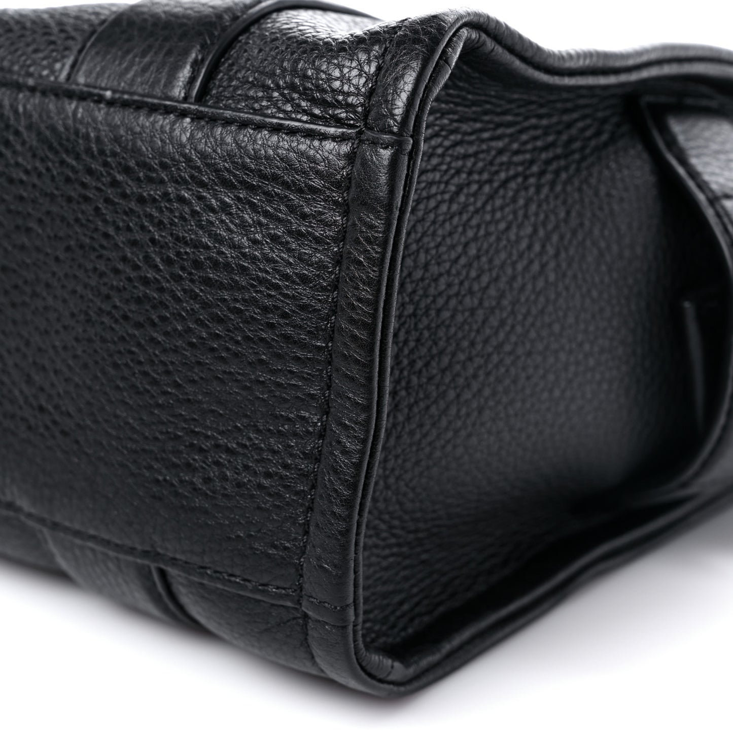 Grained Calfskin Small The Tote Bag Black