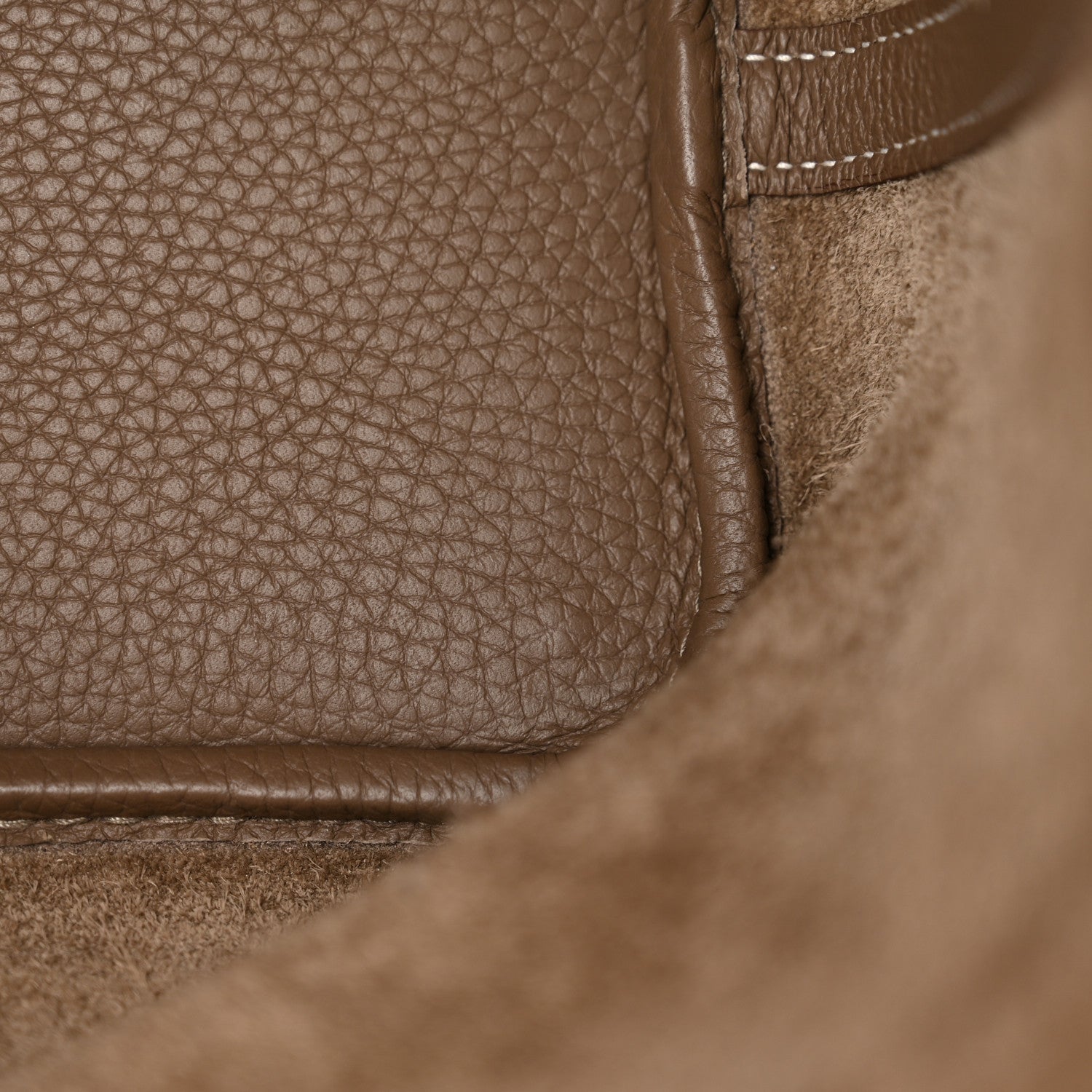 Hermes Taurillon Clemence Picotin Lock 18 PM Etoupe 11 of 12