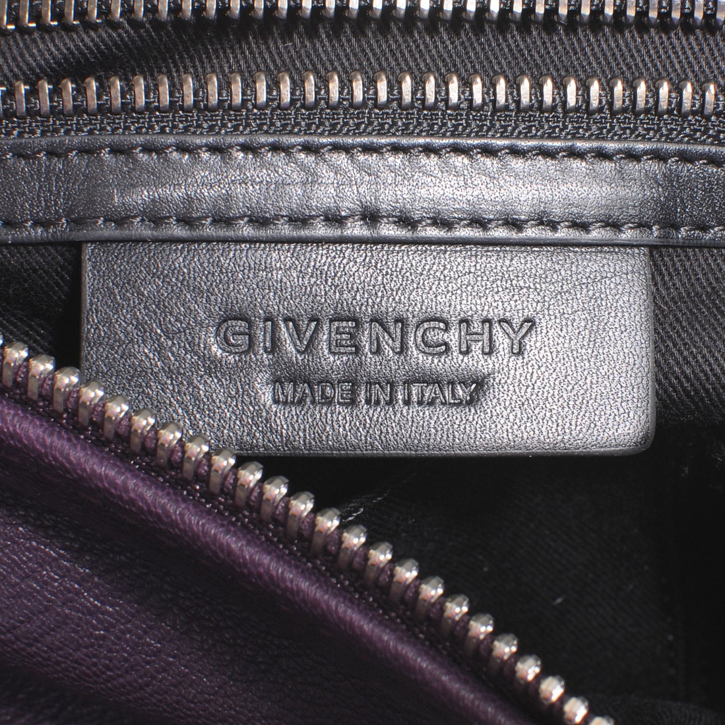 Pebbled Calfskin Small Pandora Purple