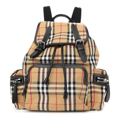 Burberry Nylon Vintage Check Medium Rucksack Backpack Antique Yellow 1 of 8