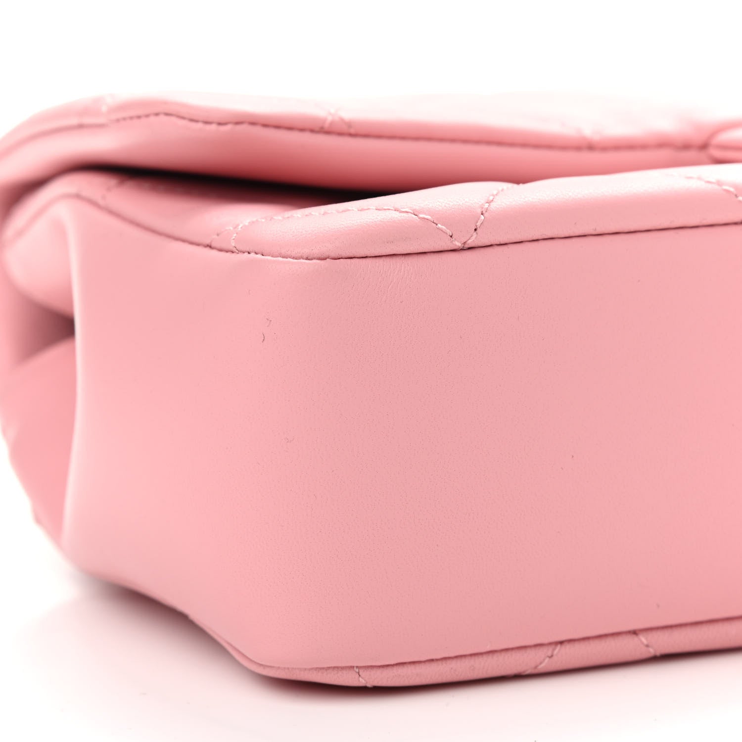 Chanel Lambskin Quilted Resin Bi-Color Chain Flap Bag Pink 8 of 9