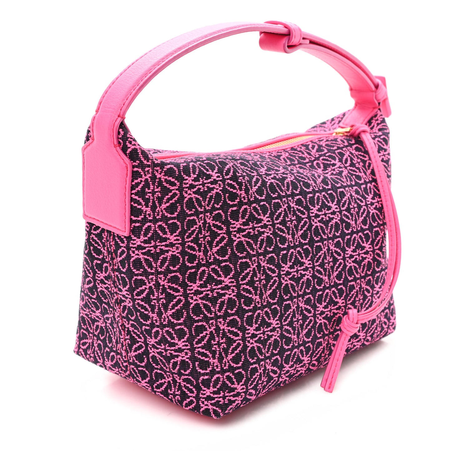 Jacquard Anagram Calfskin Small Cubi Bag Pink