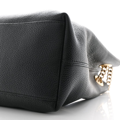 Gucci Pebbled Calfskin Medium Soho Chain Shoulder Bag Black 10 of 10