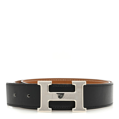 Hermes Box Togo 32mm H Belt 85 Black Gold 1 of 5