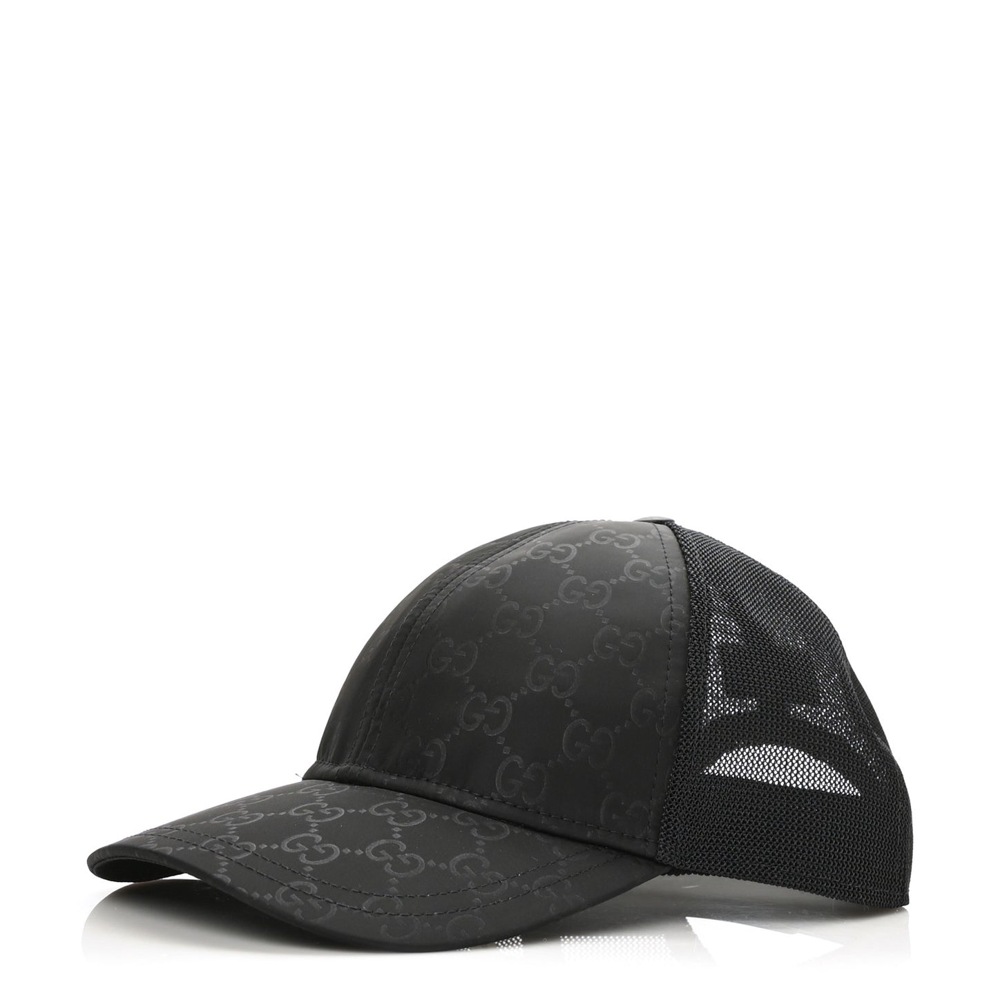 Nylon Monogram Baseball Hat M Black