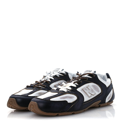 Miu Miu X NEW BALANCE Calfskin 530 SL Sneakers 41 Black White 4 of 10