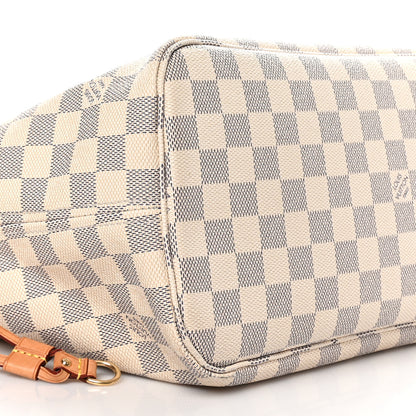 Louis Vuitton Damier Azur Neo Neverfull MM Rose Ballerine 9 of 10