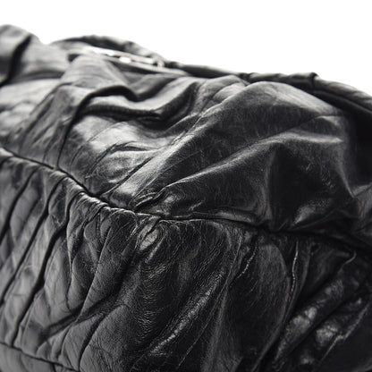 Chanel Glazed Calfskin Twisted Maxi Flap Black 13 of 14