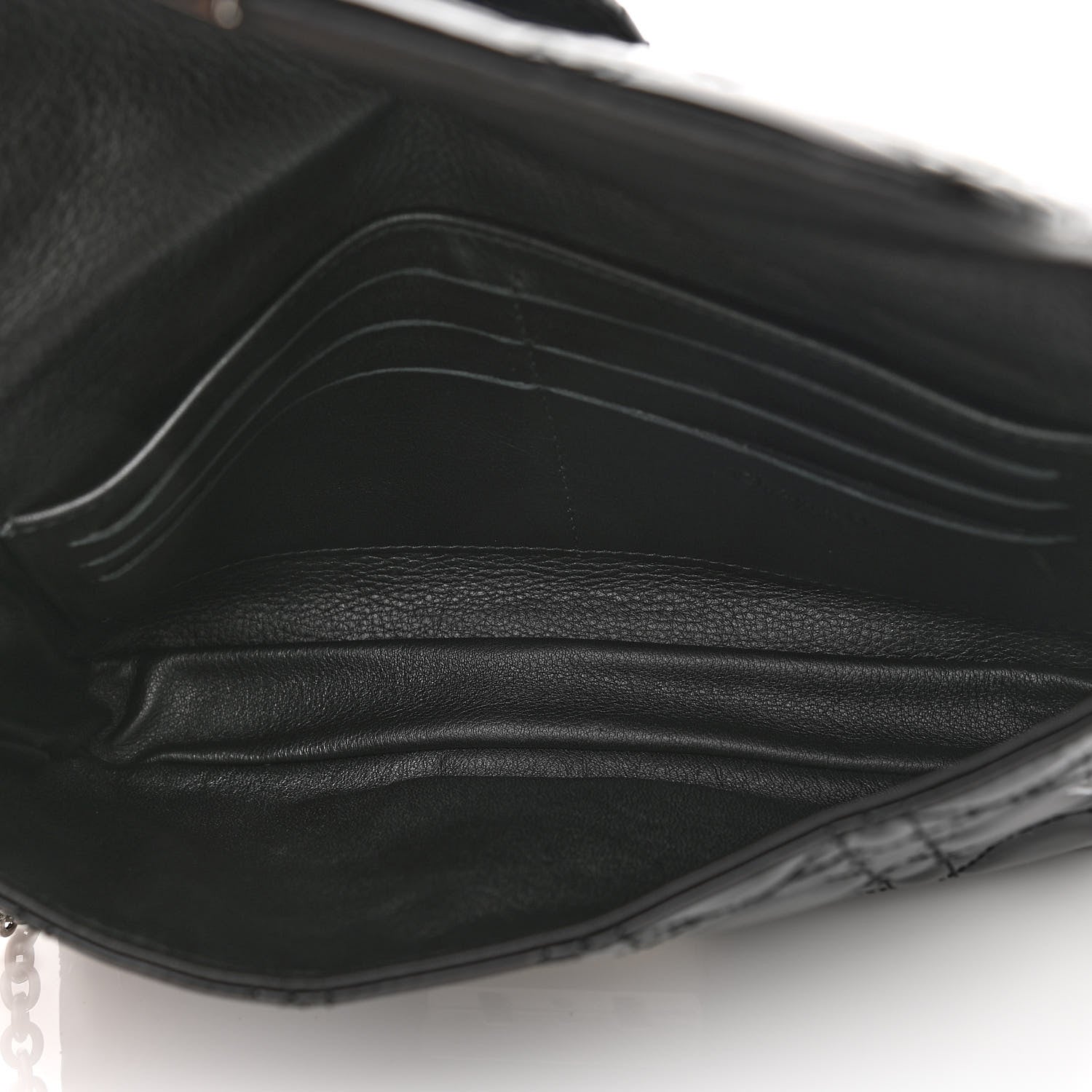 Christian Dior Patent Cannage New Lock Pouch Black 6 of 11