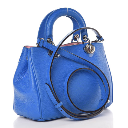 Christian Dior Bullcalf Mini Diorissimo Tote Bleu Nosy Rose Tendre 3 of 12