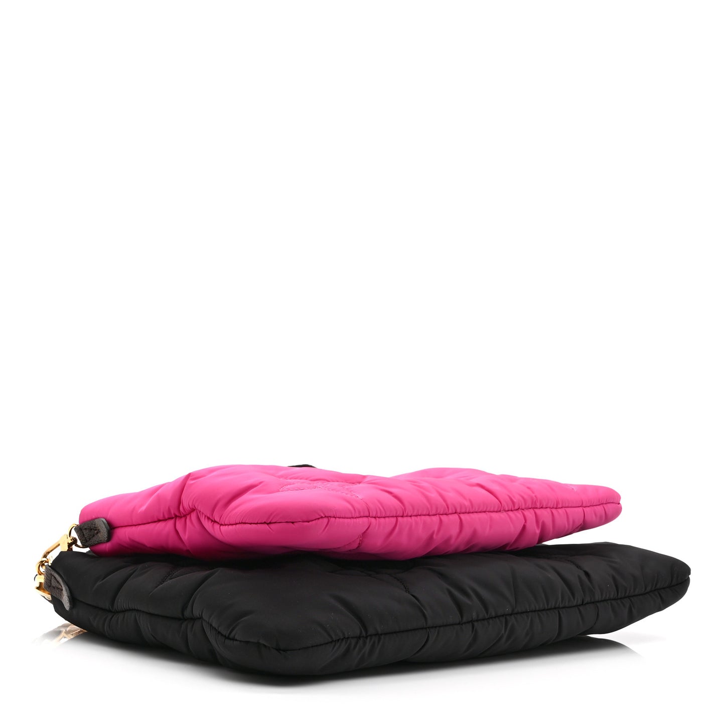 Econyl Monogram Pillow Maxi Multi Pochette Accessories Black Fuchsia
