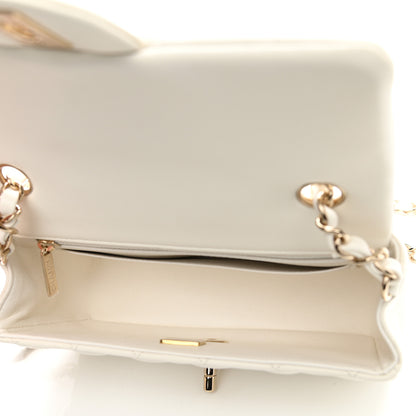 Chanel Lambskin Quilted Mini Rectangular Flap White 5 of 11