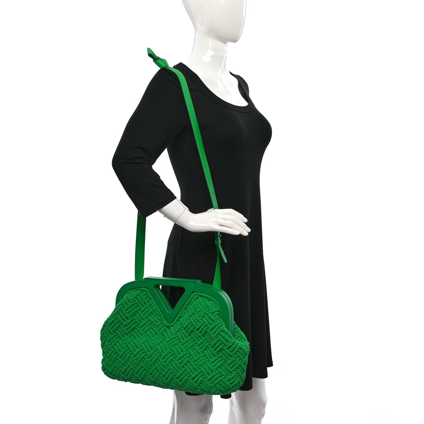 Macrame Intrecciato The Point Triangle Bag Parakeet