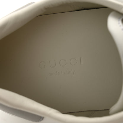 Gucci Calfskin Interlocking G Perforated Womens Ace Sneakers 38.5 White Grey Sky 6 of 9