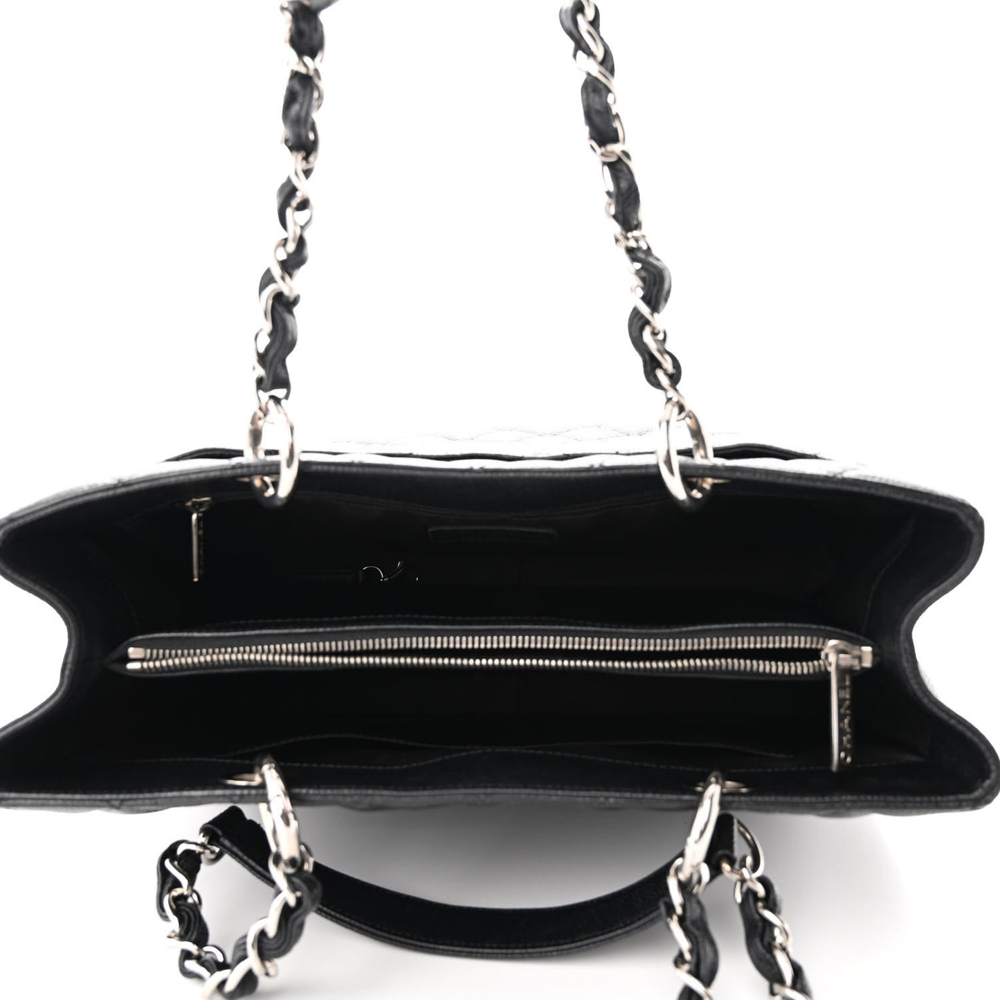 Caviar Quilted Grand Shopping Tote GST Black