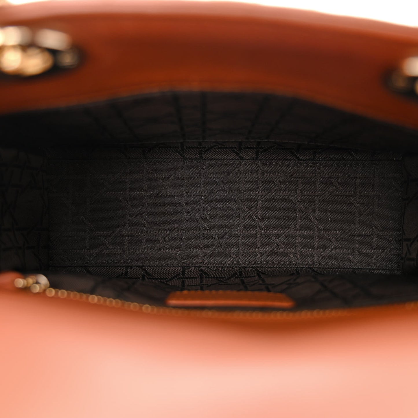 Calfskin Cannage Small My ABCDior Lady Dior Tan