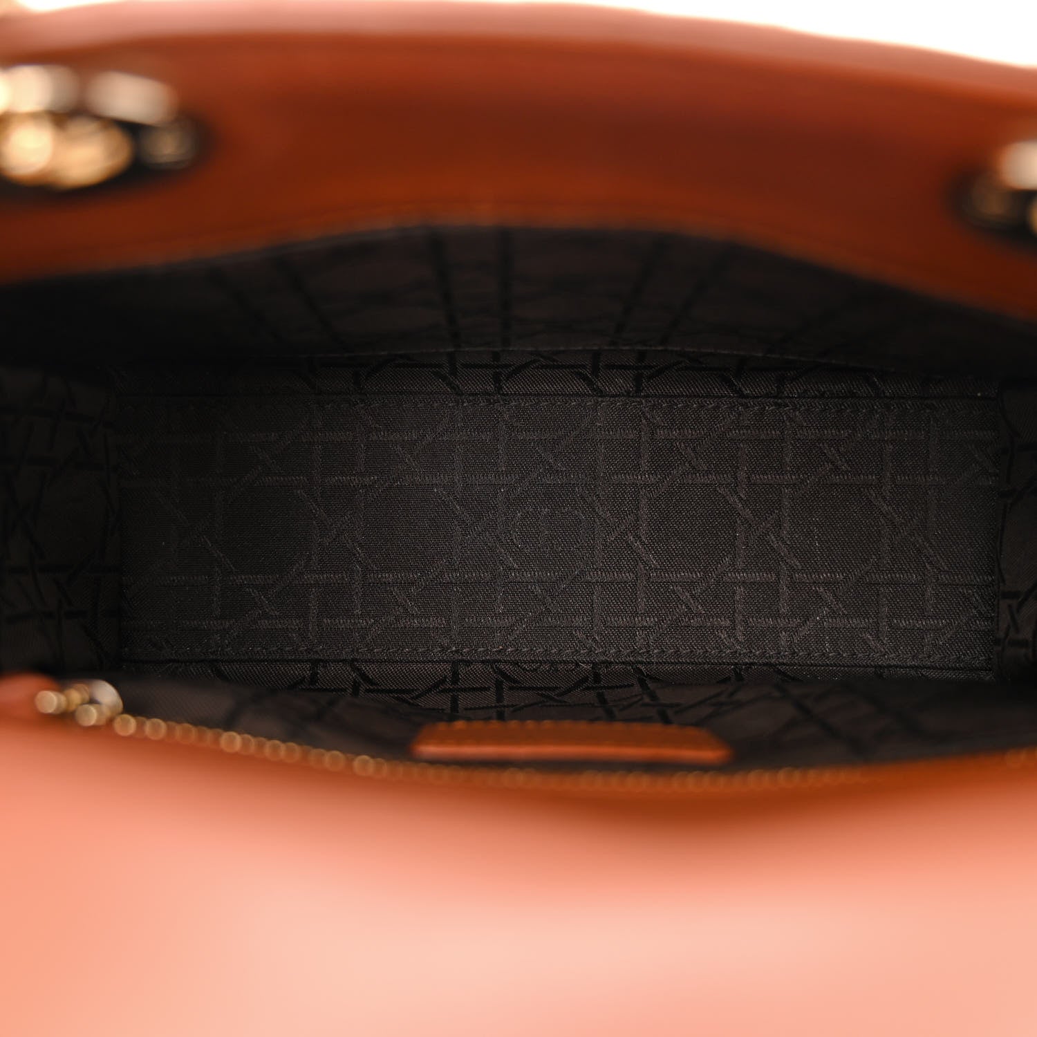 Christian Dior Calfskin Cannage Small My ABCDior Lady Dior Tan 5 of 13