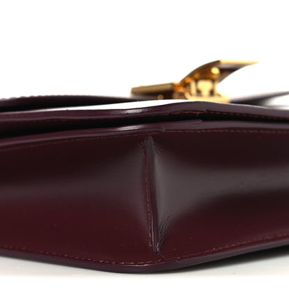Celine Box Calfskin Small Classic Box Flap Bag Burgundy 9 of 10