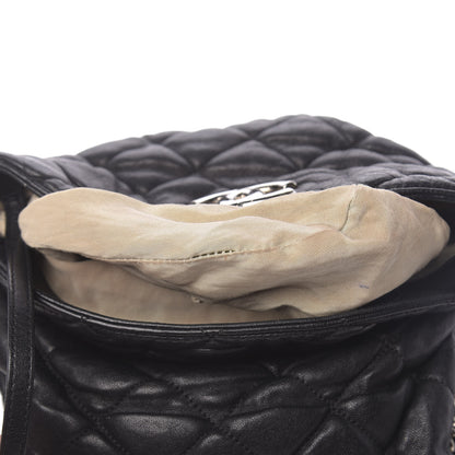 Chanel Washed Lambskin Chain Around Hobo Black 13 of 16