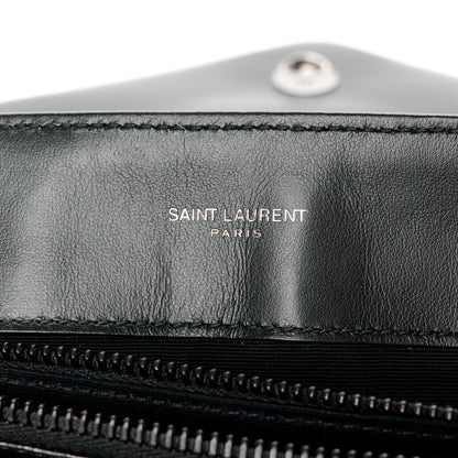 Saint Laurent Calfskin Y Quilted Monogram Monochrome Medium Loulou Chain Satchel Black 6 of 11
