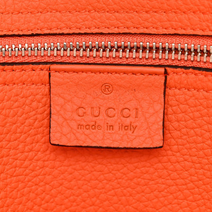 Gucci Soft Calfskin Medium Jackie Top Handle Bag Orange 6 of 16