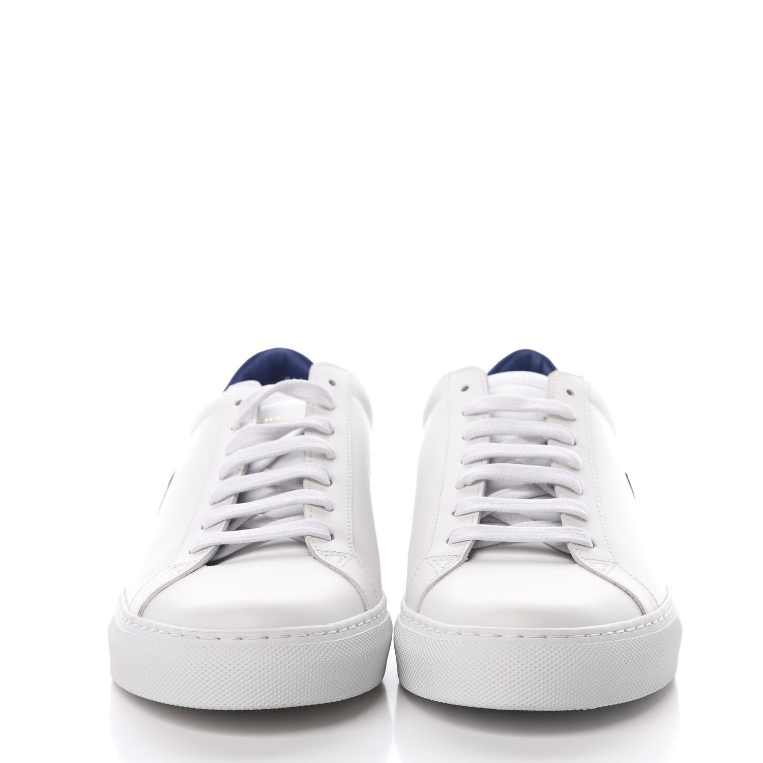 Givenchy Calfskin Reverse Logo Urban Street Sneakers 40.5 White Blue 2 of 9
