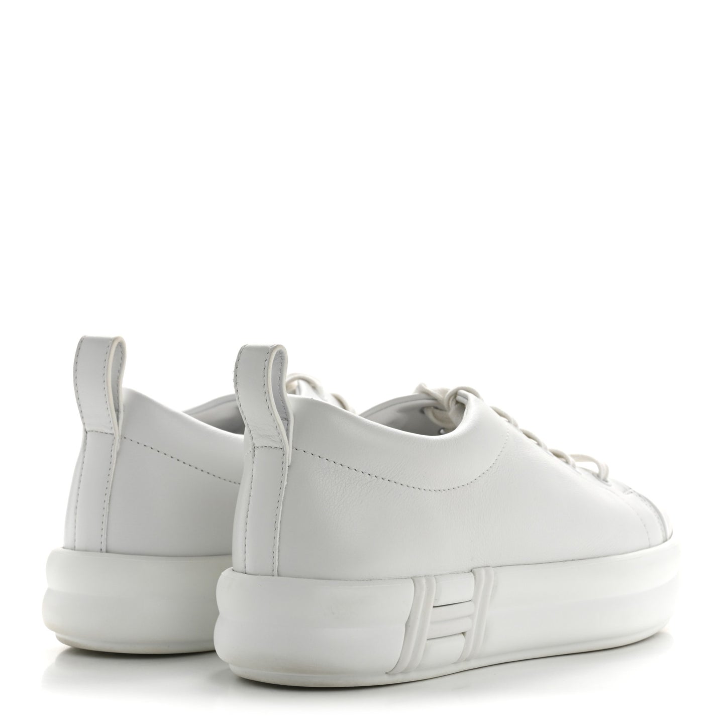 Calfskin Womens Happy Sneakers 37 White