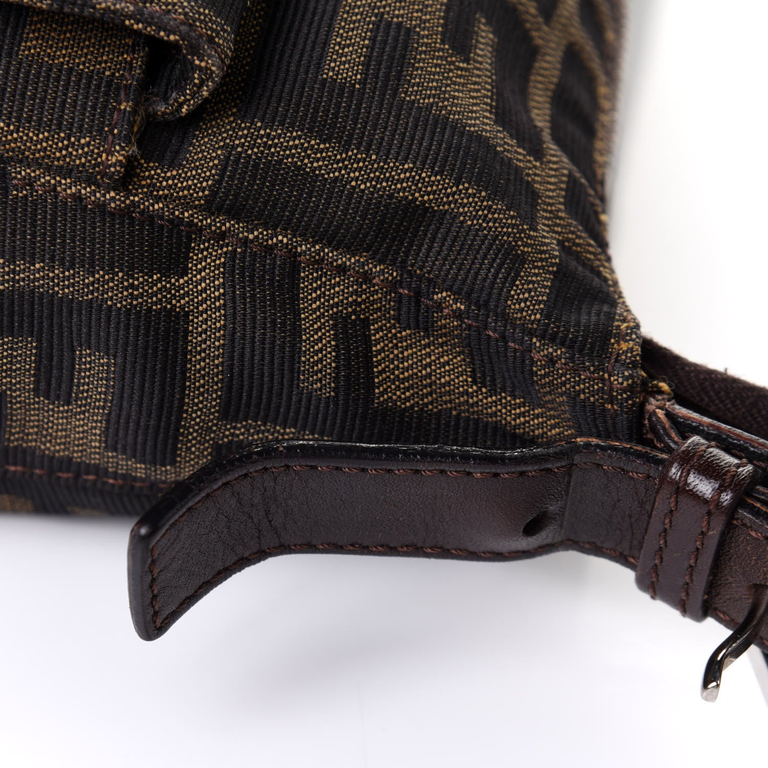 Fendi Zucca Zipped Baguette Tobacco 10 of 10