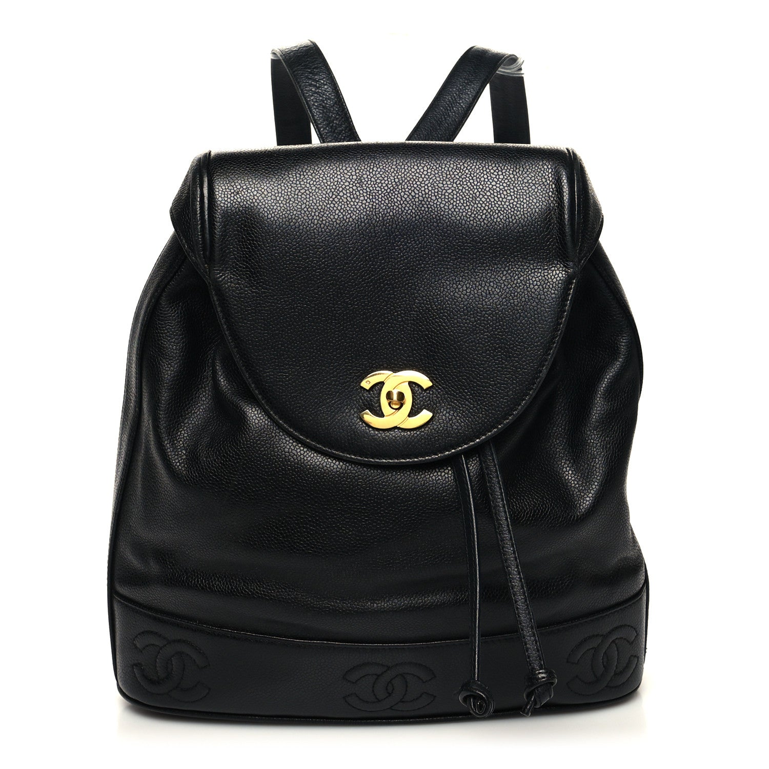 Chanel Caviar CC Backpack Black 3 of 12