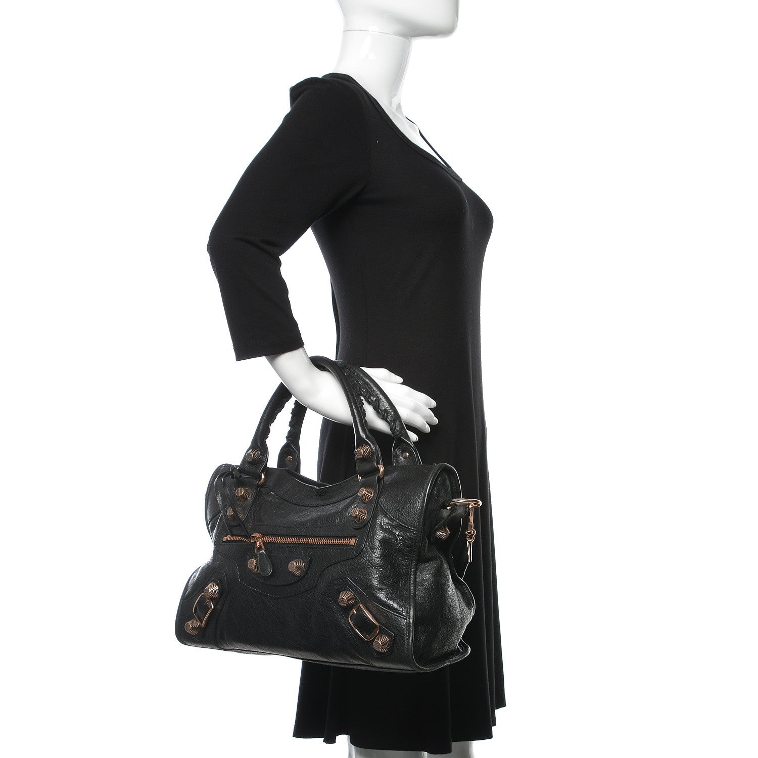 Balenciaga Agneau Giant 21 Rose Gold Hardware City Black 3 of 14
