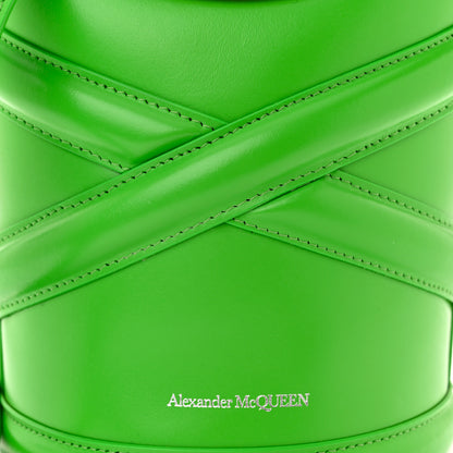 Alexander McQueen Calfskin Mini Curve Bucket Bag Acid Green 8 of 10