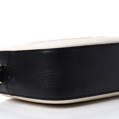 Gucci Dollar Calfskin Bi-Color Small Soho Disco Bag Mystic White Black 6 of 10