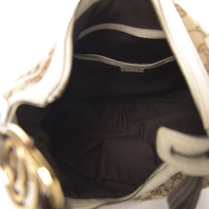 Gucci Monogram Medium Interlocking Hobo Off White 5 of 10