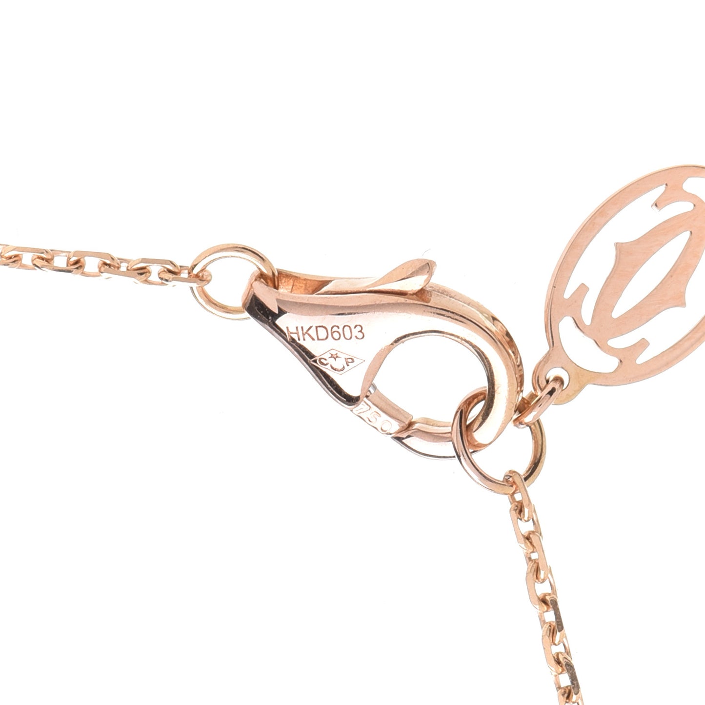 18K Pink Gold Diamond XS D'Amour Pendant Necklace