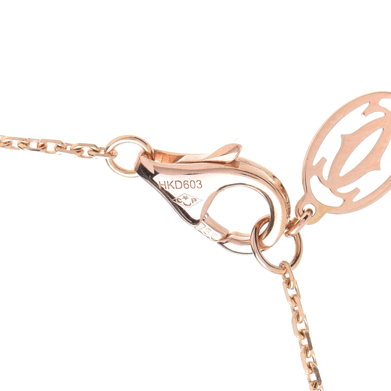 Cartier 18K Pink Gold Diamond XS D'Amour Pendant Necklace 5 of 6