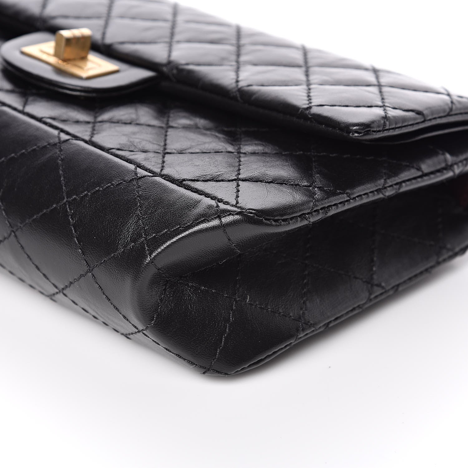 Chanel Aged Calfskin Quilted 2.55 Reissue 225 Flap Black 10 of 12