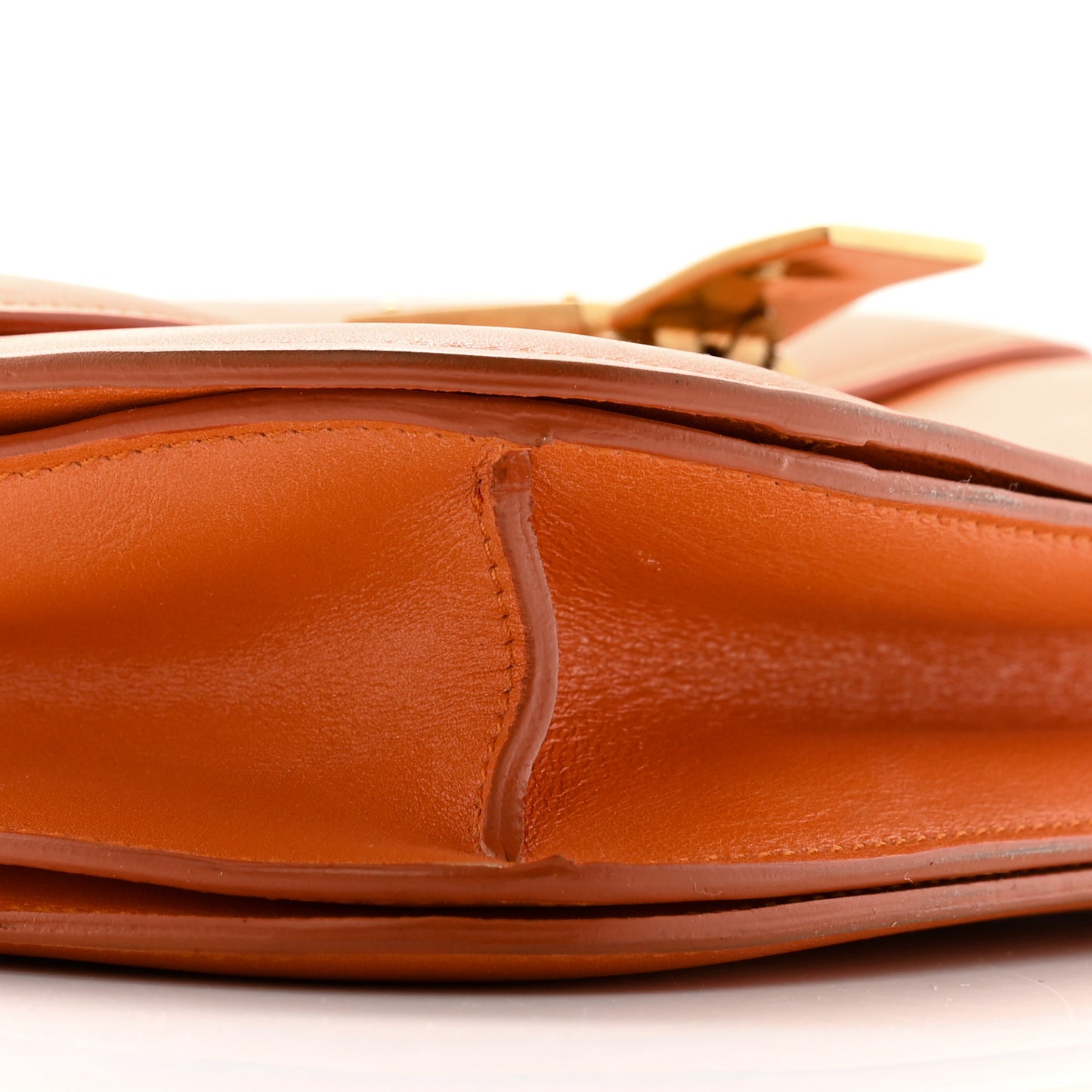 Box Calfskin Medium Classic Box Flap Bag Orange